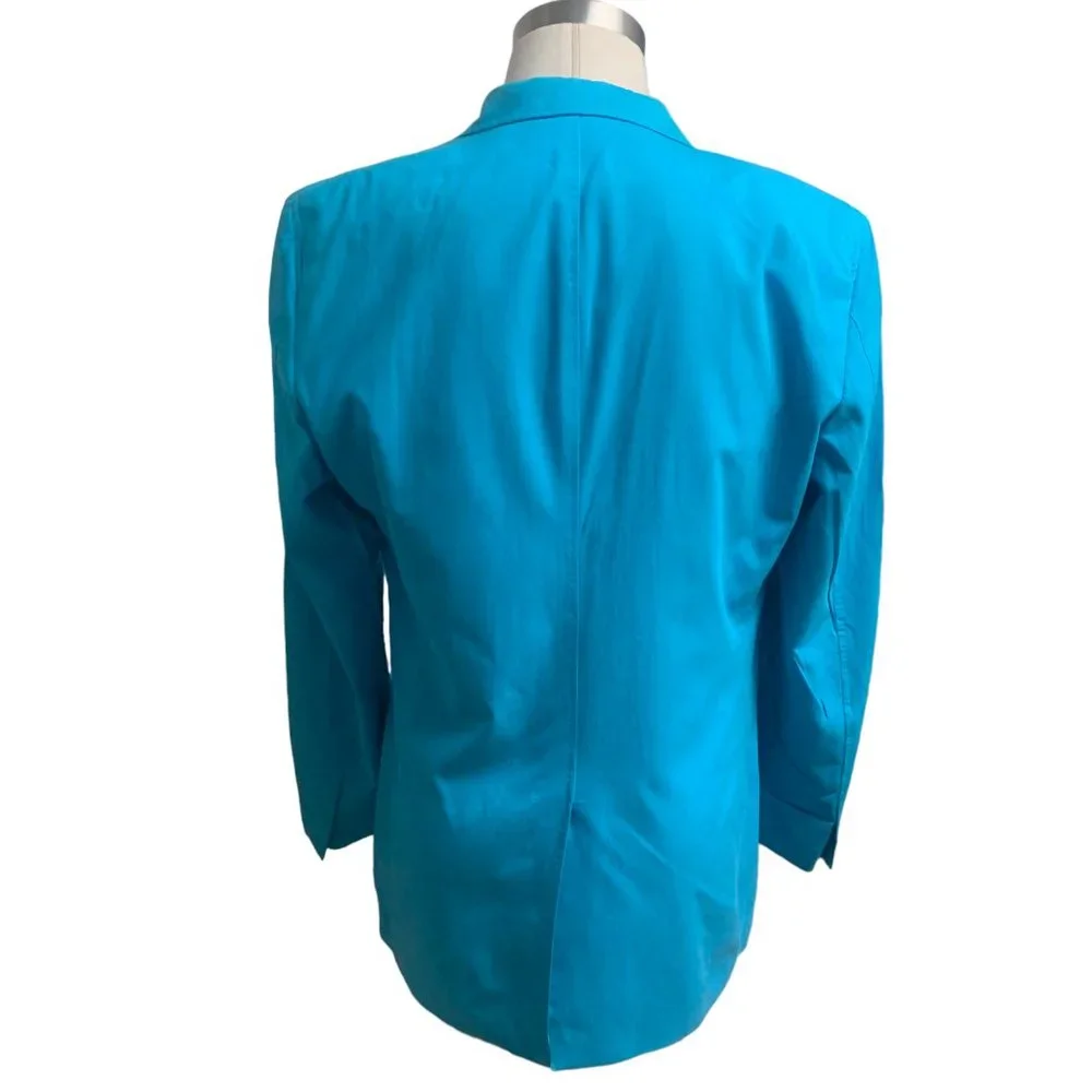 KENYON RIDGE Indelible Impressions Silk‎ Cotton Blend Single Breasted Blazer